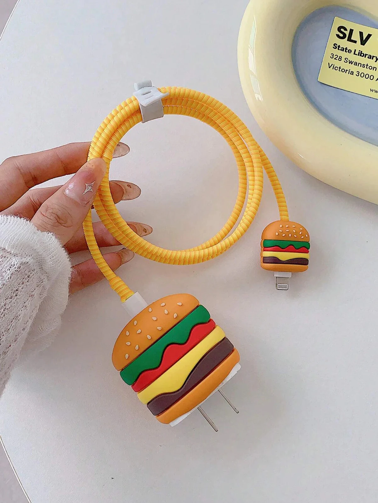 Burger Edition - iPhone Charger Cover (With Wire Protector)