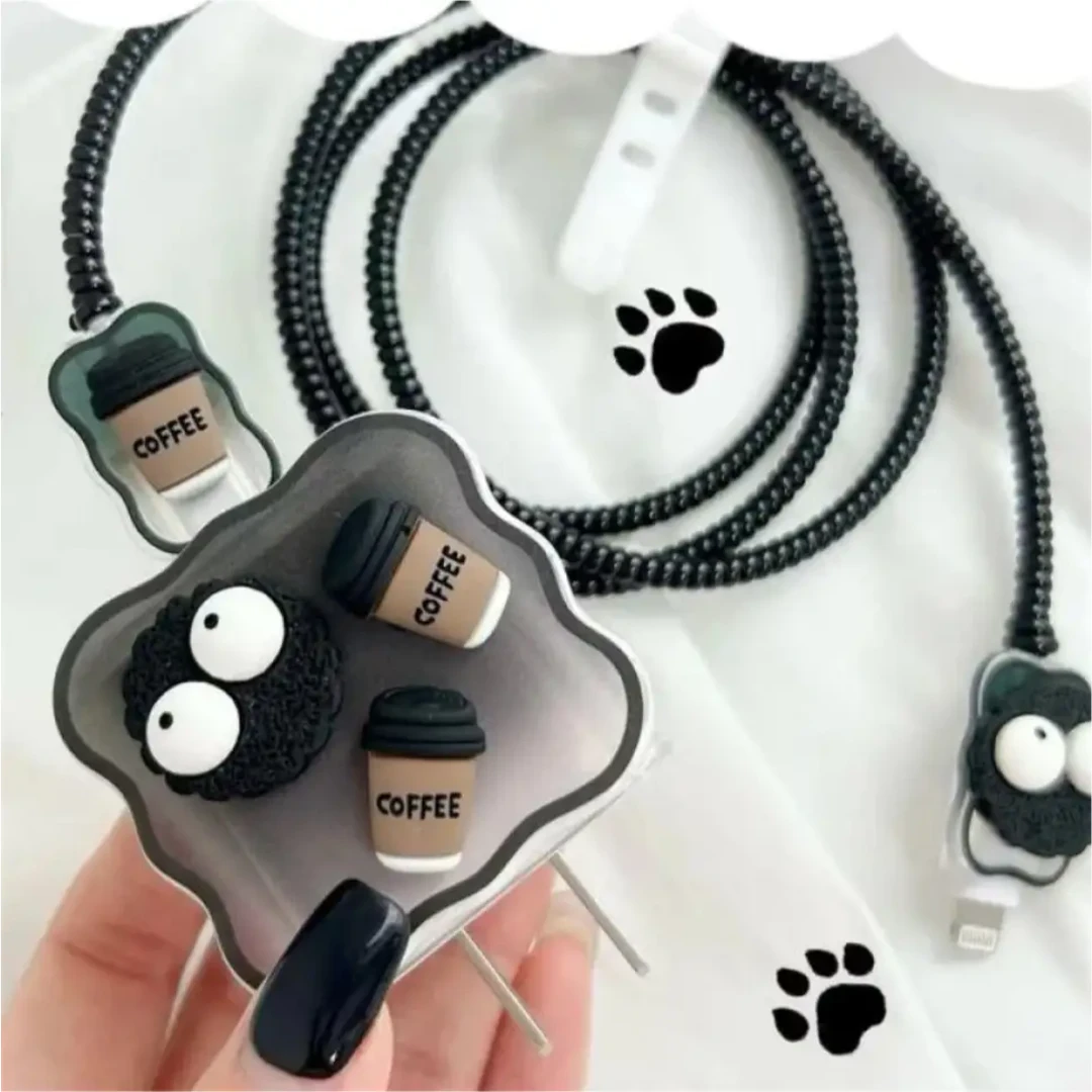 3D Espresso Edition - iPhone Charger Cover (With Wire Protector)