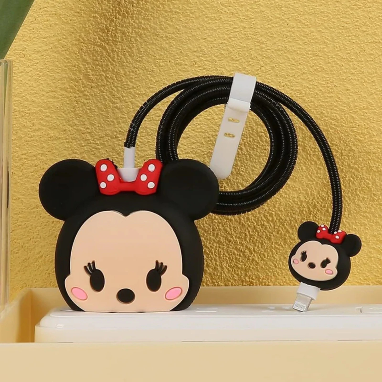 Minnie Mouse Edition - iPhone Charger Cover (With Wire Protector)