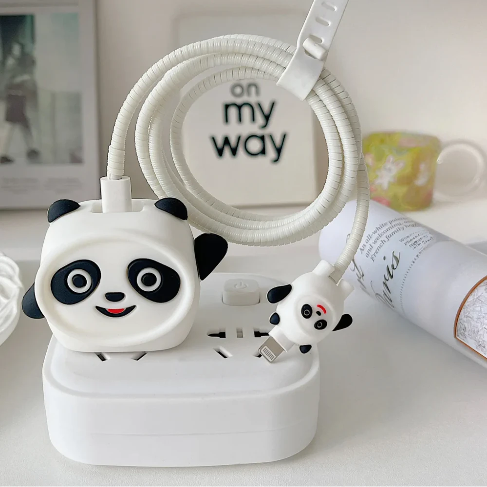 Panda Edition - iPhone Charger Cover (With Wire Protector)