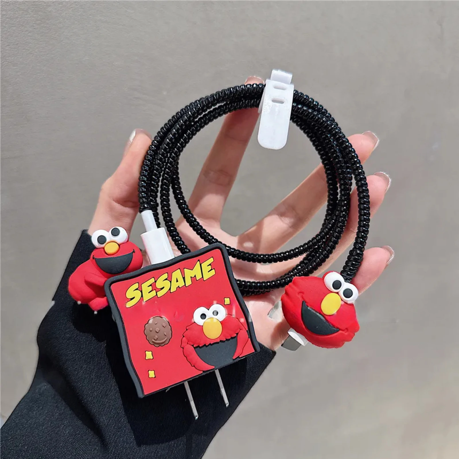 Sesame Street Elmo Edition - iPhone Charger Cover with Cable Protector